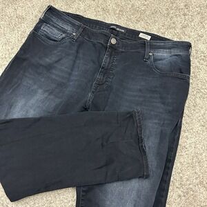 Mavi Marcus Slim Straight Leg Jeans Mens 42X30 Blue Dark Wash Denim Stretch